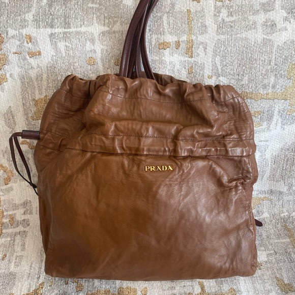 Prada Nappa Antique Drawstring Tote bag - Picture 2 of 7